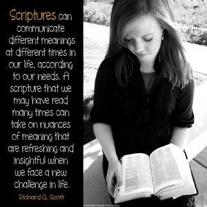 at different times in our life, according to our needs. A scripture ...