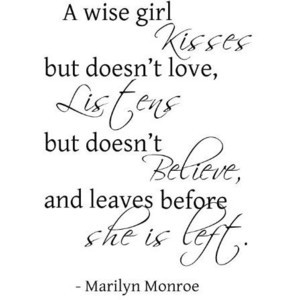 Wheeler3Designs Marilyn Monroe A Wise Girl Quote 22x17 Wall Saying ...
