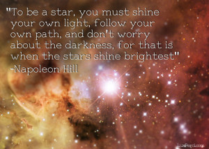 To be a star, you must shine…