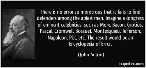 ... Grotius, Pascal, Cromwell, Bossuet, Montesquieu, Jefferson, Napoleon