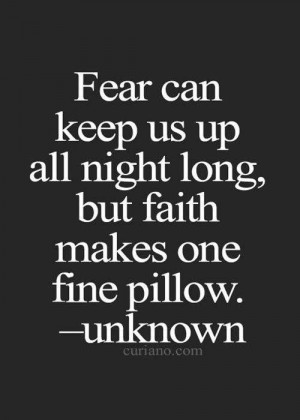 Quote about Fear~unknown