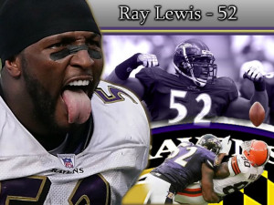 Ray Lewis, the heart & soul of the Baltimore Ravens defense