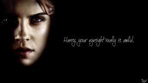 Harry Potter Wallpaper : Hermione Quote! v4 by TheLadyAvatar