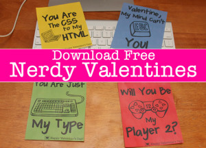 ... Printable Nerdy Valentines Day Cards to Make Your Geek Heart Happy