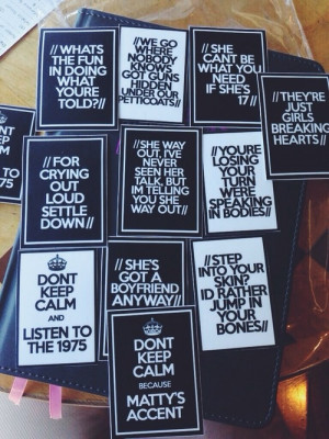 srsly need these stickers //the 1975// - https://weheartit.com/entry ...
