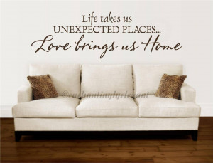 Details about Life Takes Us Unexpected Places Vinyl Decal Sticker Wall ...