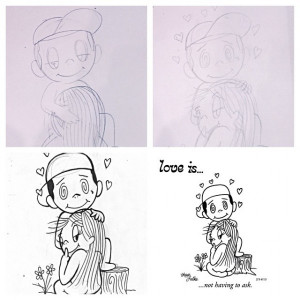 The first design was a Kim Casali tribute called Love Is