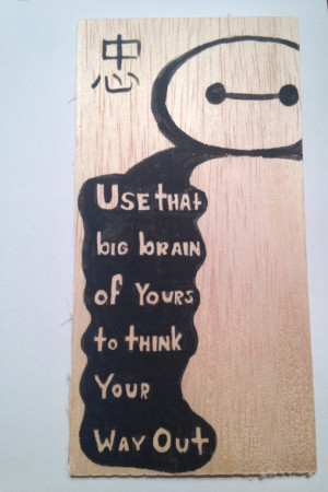 Baymax Big Hero Six Quote Hand painted