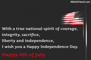... all share. Let us all salute the spirit of America. Happy 4th of July
