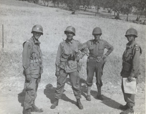 Major General Matthew B. Ridgway (center), Commanding General, 82nd ...