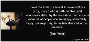 Was The Smile Boy His Own