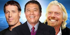 20 Richard Branson, Robert Kiyosaki & Tony Robbins Picture Quotes