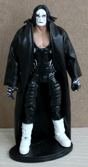 ... Undertaker body,gloves,and coat. Toy Biz WCW Sting head and boots