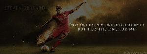Steven Gerrard Quotes football facebook cover photo