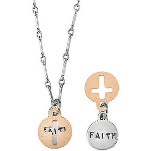 Faith, Inspirational Quote Necklace Jewelry