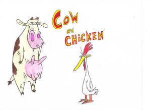 Cow And Chicken Jarofhearts