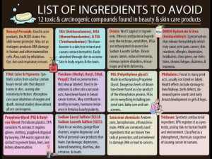 Top 12 Ingredients to Avoid in Shampoo, Makeup and Skin Care Products