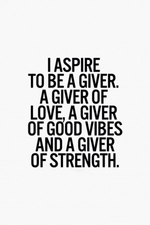 Always a giver :)