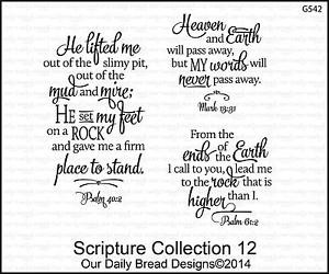 ... -Bread-Designs-Cling-Stamp-Set-Scripture-Collection-12-Bible-Verses