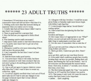 All are so true, but number 22 cracked me up!