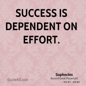 Sophocles Success Quotes