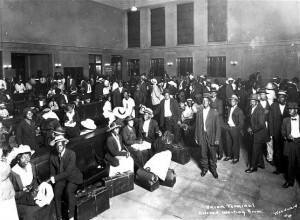 The Great Migration ofAfrican Americans -- at a train station