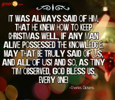 Charles Dickens Christmas Carol Quotes God Bless Us ~ A Christmas ...