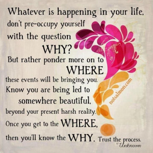 Stop asking Why
