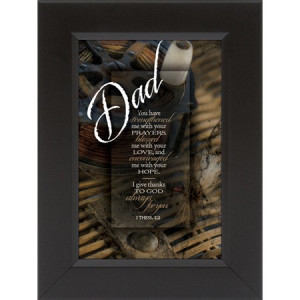dad you have framed print shadowbox frame with fishing motif