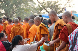 monks - alms compassion humanity connect community