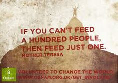 This poster is for Oxfam, the main graphical elements are portrayed by ...