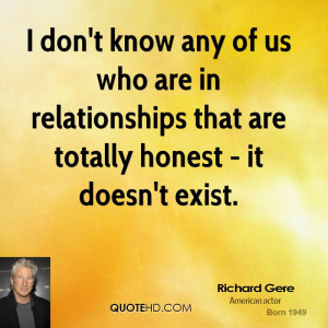 don't know any of us who are in relationships that are totally ...