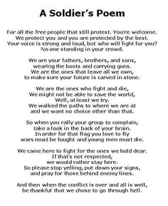 Soldiers Poem... gives me goosebumps