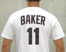 Rube Baker #11 Jersey T-Shirt Baseb all Movie II 90's Costume Catcher ...