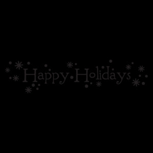 Whimsical Happy Holidays Wall Quotes™ Decal