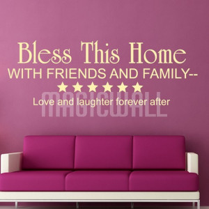 Home » Bless This Home - Wall Quotes - Wall Decals Stickers