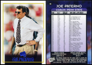 1997 Press Pass Blue Torquers #48 Joe Paterno
