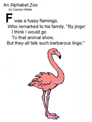 was a fussy Flamingo