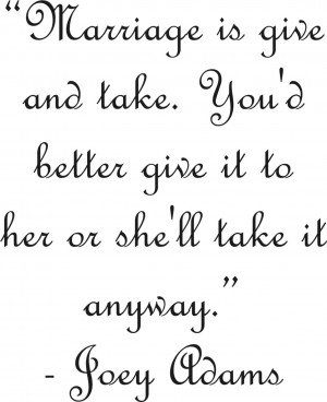 Marriage Give and Take clip art