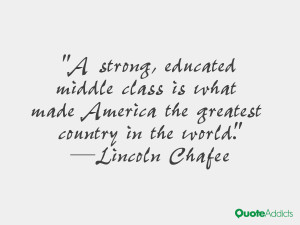 strong, educated middle class is what made America the greatest ...
