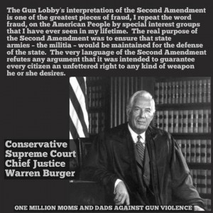 Conservative Supreme Court Chief Justice Warren Burger