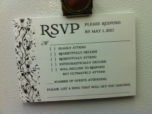 Wedding RSVP Reveals How Some People Feel About Attending Nuptials ...