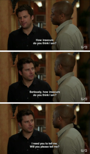 psych shawn spencer insecure gus psych