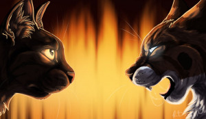 hawkfrost and brambleclaw by rae elic d5ud3pk Warrior Cats Hawkfrost ...