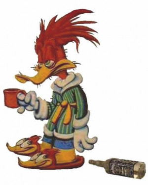 Woody Woodpecker hungover Image