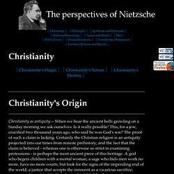 of Nietzsche Studies. Nietzsche Quotes: Christianity . Christianity ...
