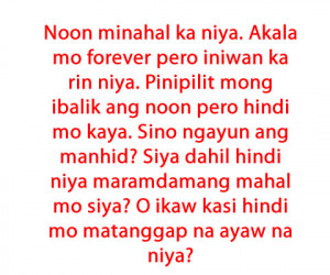tagaloglovequotes Tagalog love quotes : Sad tagalog Quotes