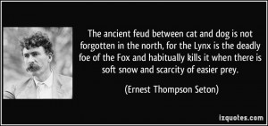 The ancient feud between cat and dog is not forgotten in the north ...