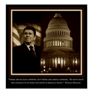 Ronald Reagan Inspirational Poster
