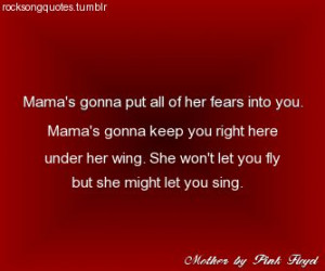 pink floyd rock red rock quotes music quotes mother